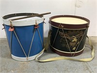 Two vintage drums