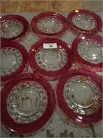 Set of Eight King's Crown Plates