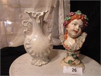 Ceramic Vase and Figurine