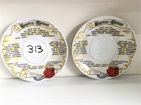 Setmann SET of 2 Ceramic German Plates