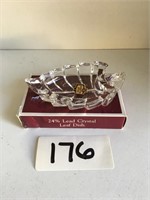 Collectors Crystal Leaf Dish By Fairfield