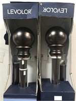 Pair of Levolor curtain rods