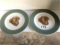 Syracuse China Benjamin Franklin Plates