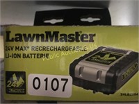 LAWN MASTER RECHARGEABLE BATTERY
