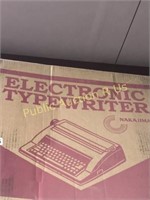 NAKAJIMA ELECTRONIC TYPE WRITER $343 RETAIL