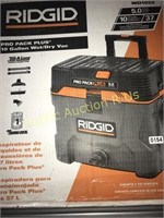 RIDGID 10 GALLON WET/DRY VAC $164 RETAIL