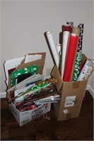 Large lot of Christmas gift wrapping supplies