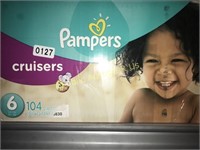 PAMPERS SIZE 6 DIAPERS