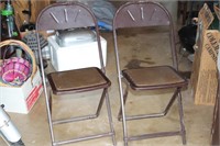 Hampeden vitage metal folding chairs
