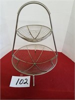 Two Tier Wire Fruit Basket