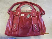 Marc Fisher Red Leather Like Handbag