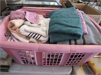 Basket of Bathroom Towels, and hand towels