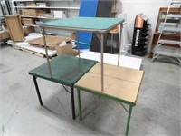 Three Vintage Card Tables - Two wood and one
