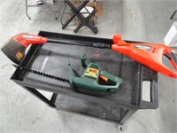 Battery Powered String Trimmer and Electric Hedge