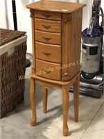 36 Inch Tall Wooden Jewelry Armoire