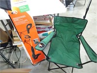 Camp Chair and New Electric String Trimmer