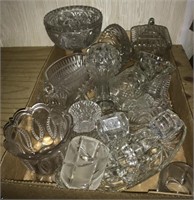 Variety of clear glass Decor