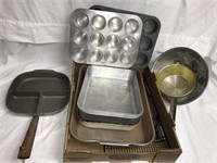 Muffin tins/strainer/bake pans and other