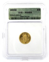 2002 MS69 American Eagle $5 Gold Piece