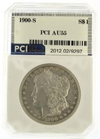 1900-S AU55 Morgan Silver Dollar *KEY Date