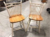 Pair of Wooden Barstools