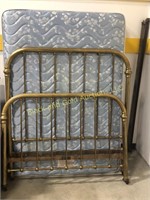 Full-Size Antique Brass Bed