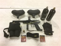 Sounix spyder paintball gun & accessories