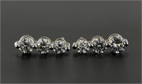 14kt Gold AMAZING 1.75 ct Diamond Earrings