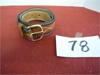 Ladies Western Leather Belt Size 32