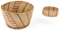 2 Antique Native American Pima Baskets
