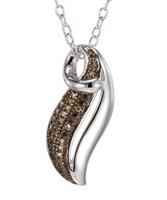 Natural Chocolate Diamond Fashion Pendant