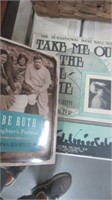 BABE RUTH BOOK AND SHEET MUSIC"TAKE ME OUT TO ...
