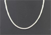 14kt White Gold 20" Figaro Chain Necklace