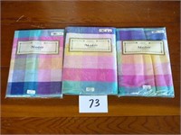 3 Cotton Table Clothes in Orig Packages