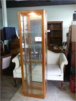 Lighted Curio Cabinet with Side Doors