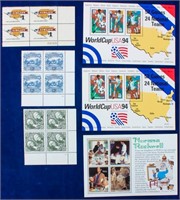 Stamps U.S. Better Plate Blocks & Souvenir Sheets