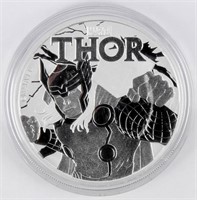 Coin 2018 Thor $1 Tuvalu .999 Silver Coin