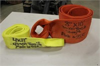 8"x10FT 80,000lb & 4"x11FT 40,000 Tow Strap- Made