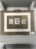 Wooden NGC Frame Decoration 13.5x13
