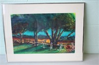 Signed Water Colour by J Clarke 19 x 25