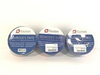 New Lot of 3 (Packs of 3) Blue Painters Tape. 9