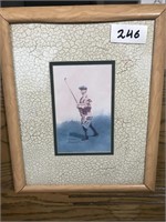 Signed Painting Of Golfer