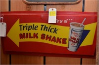 Triple Thick Milk Shake Sign