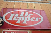 Large Metal Dr. Pepper Sign