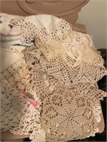 Large Selection of Doilies and Linens