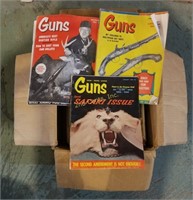 Box Full Of Vintage Gun Firearm Magazines