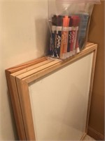 (4) Dry Erase Boards with Markers