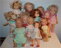 12 Assorted Dolls- Chatty Chathy, 1960, with