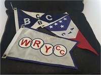 Lot Of 3 Boat & Yacht Club Flags