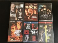 (6) DVDs Sean Connery, Harrison Ford